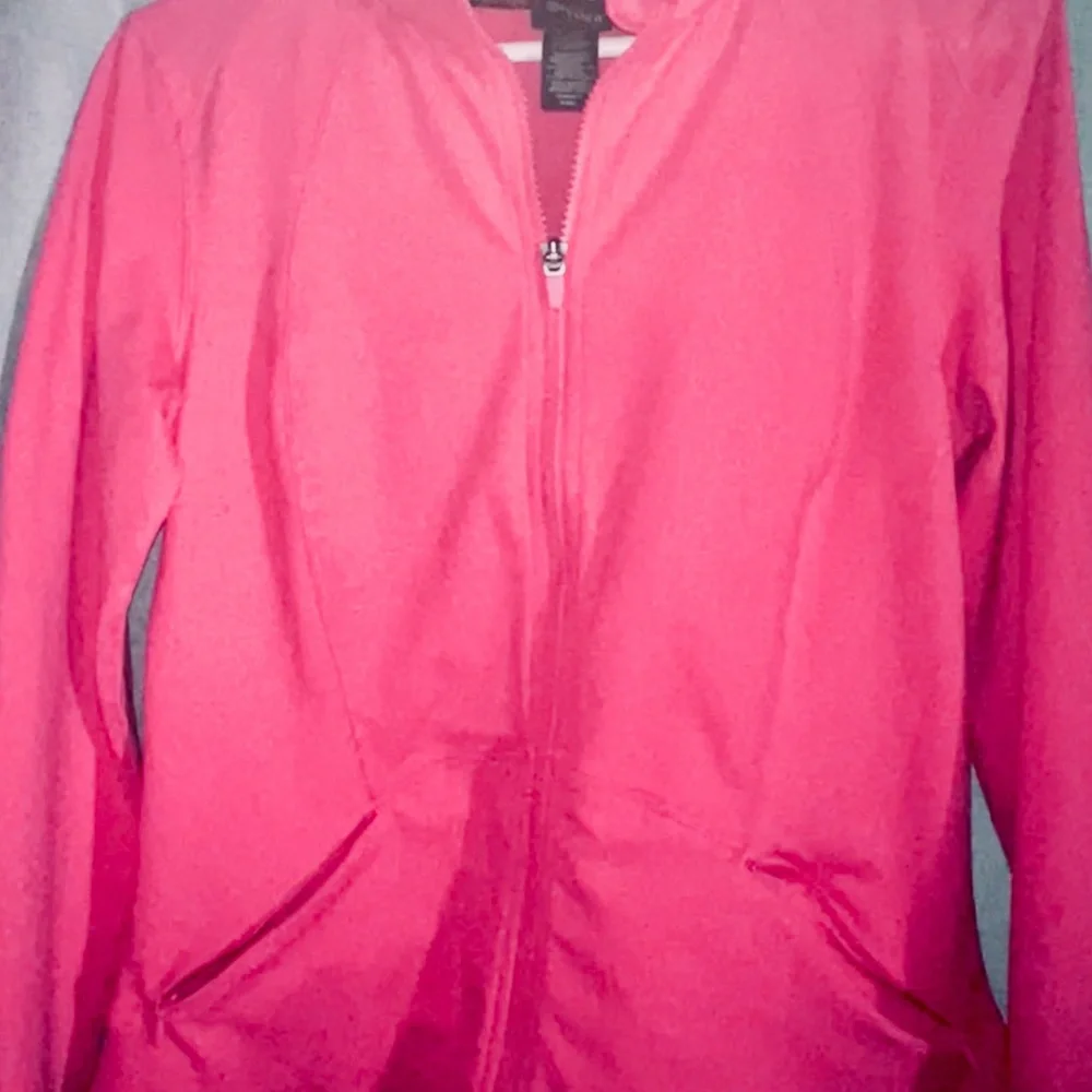 Spyder Women's Full Zip Athletic Jacket Coral Pink Medium - Picture 13 of 13